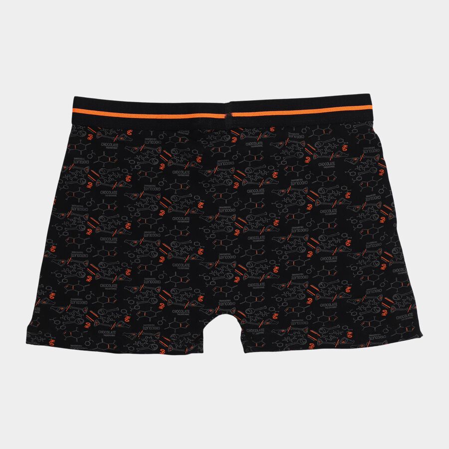 Boys' White Regular Fit Logo Waistband Briefs, काला, large