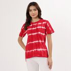 Ladies' 100% Cotton Round Neck T-Shirt , Red, small image number null