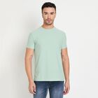 Men's Round Neck Half Sleeves T-Shirt, Aqua, small image number null