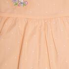 Infant Girls' 100% Cotton Frock , Peach, small image number null