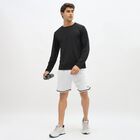 Men's Bright White Regular Fit Knee-Length Bermuda Shorts, White, small