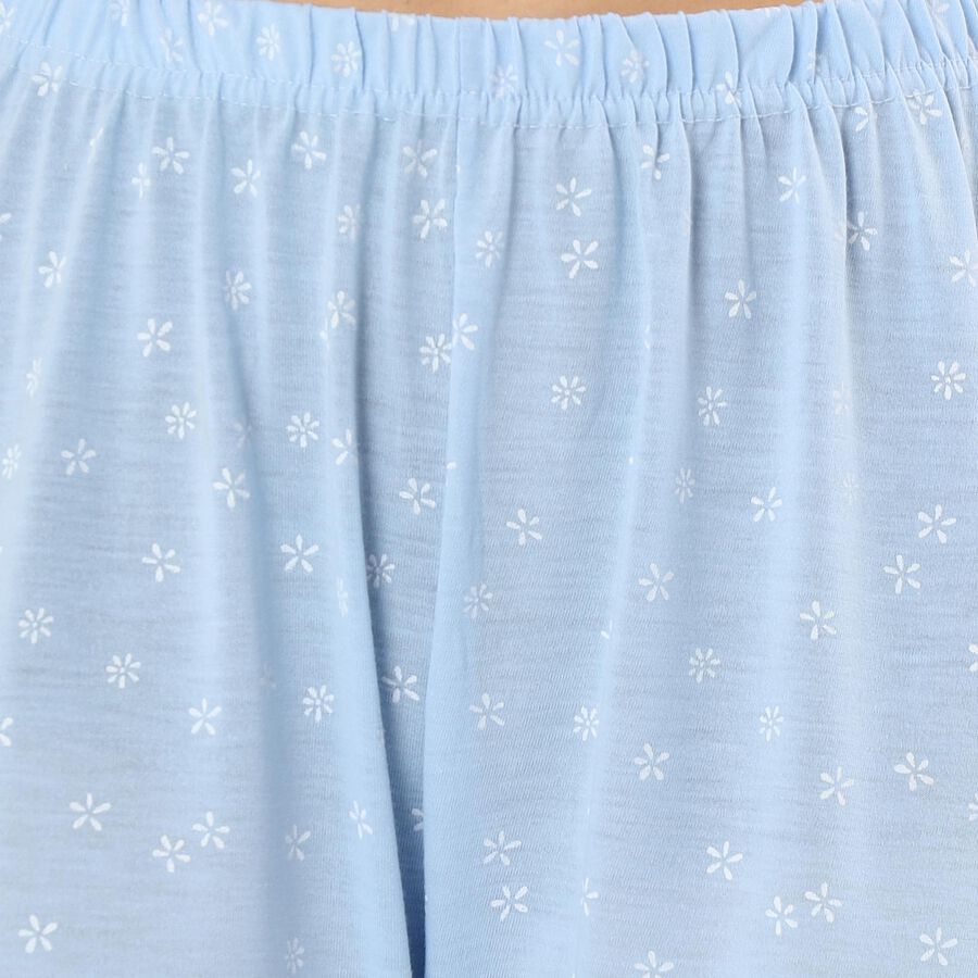 Women's Bright Multicolor Printed Full-Length Pyjama, हल्का नीला, large image number null