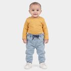 Infants Light Blue Jogger Fit Drawstring Jeans, हल्का नीला, small