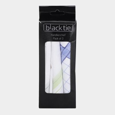 Men's Dark Grey Classic Pack of 3 Handkerchief