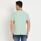 Men's Round Neck Half Sleeves T-Shirt, Aqua, small image number null
