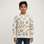 Boys' Sweatshirt, सफ़ेद, small image number null