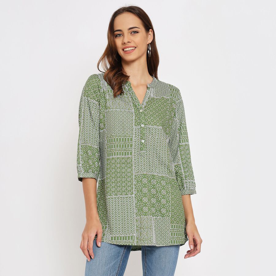 Ladies' Kurti , Olive, large image number null