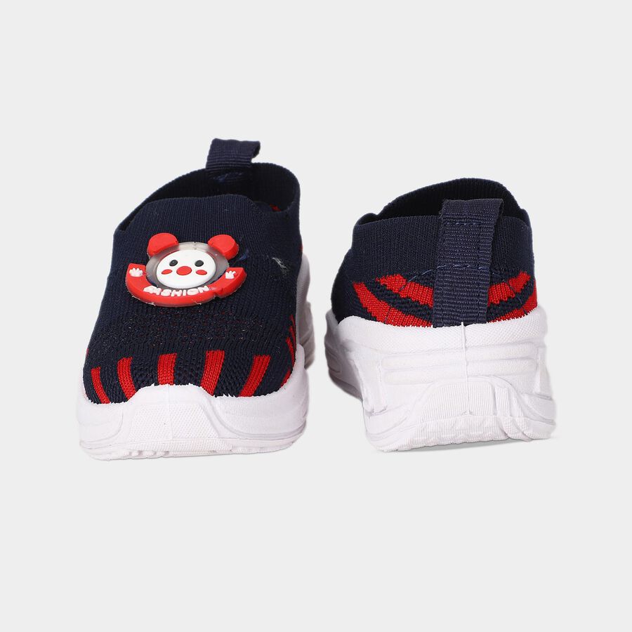 Boys' Navy Blue Slip-On Sneakers, नेवी ब्लू, large