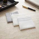 Men Grey Checked Pack of 3 Handkerchief, Dark Grey, small