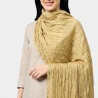 Women's Beige Solid Dupatta, गहरा पीला, small