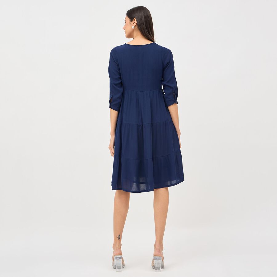 Ladies' Empire Dress, Navy Blue, large image number null
