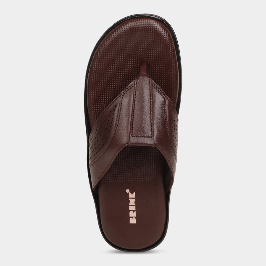 Mens Floater Sandals, Brown, large image number null