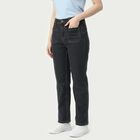 Women's Dark Grey Straight Fit Utility Pocket Jeans, Dark Grey, small