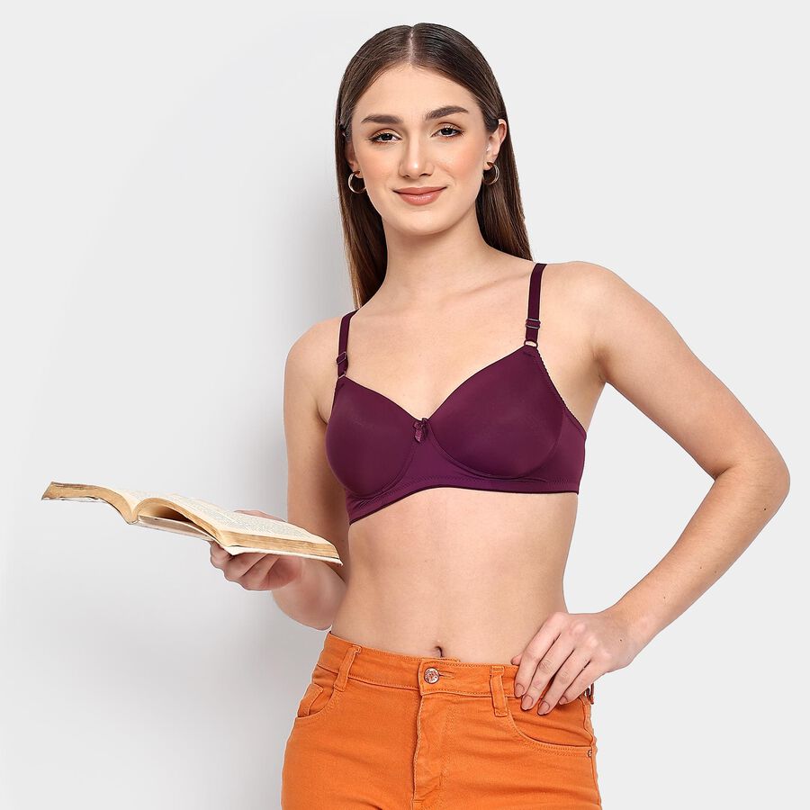 Ladies' Bra , Wine, large image number null