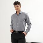 Men's 100% Cotton Cut Away Collar Formal Shirt, Navy Blue, small image number null