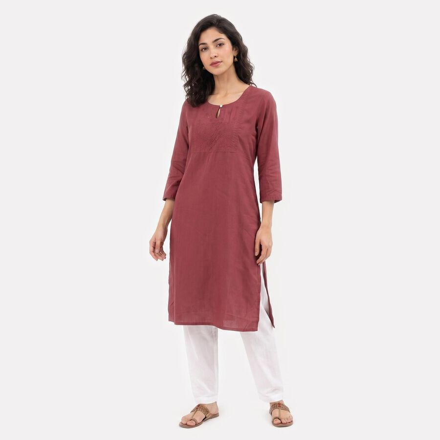 Ladies' Kurta, Purple, large
