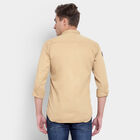 100% Cotton Solid Casual Shirt, Khaki, small image number null