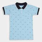 Boys' 100% Cotton Half Sleeves T-Shirt, Light Blue, small image number null
