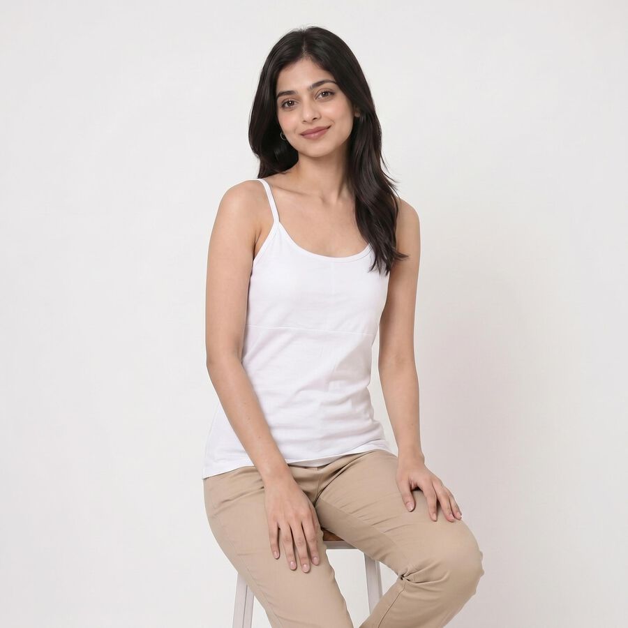 Ladies' Slips, सफ़ेद, large