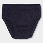 Boys' Dark Navy V-Cut Printed Briefs, Navy Blue, small image number null