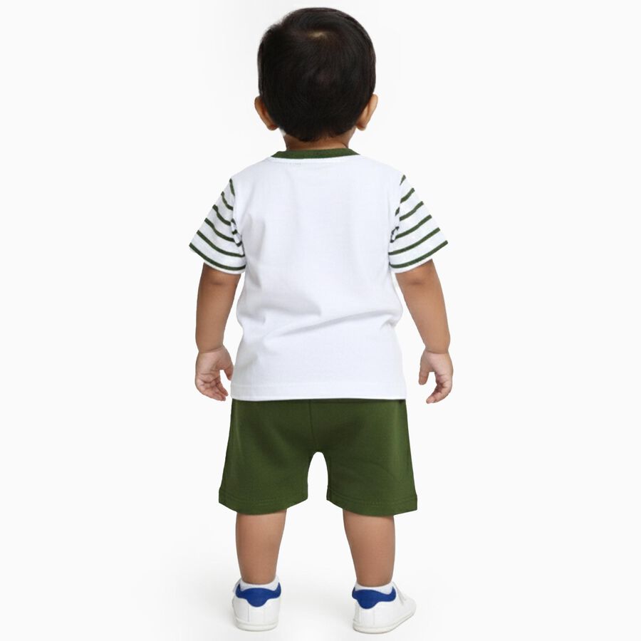 Infants' 100% Cotton Baba Suit, ओलिव, large image number null