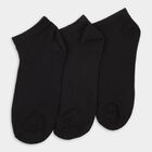 Men's Socks (Pack of 3), Black, small
