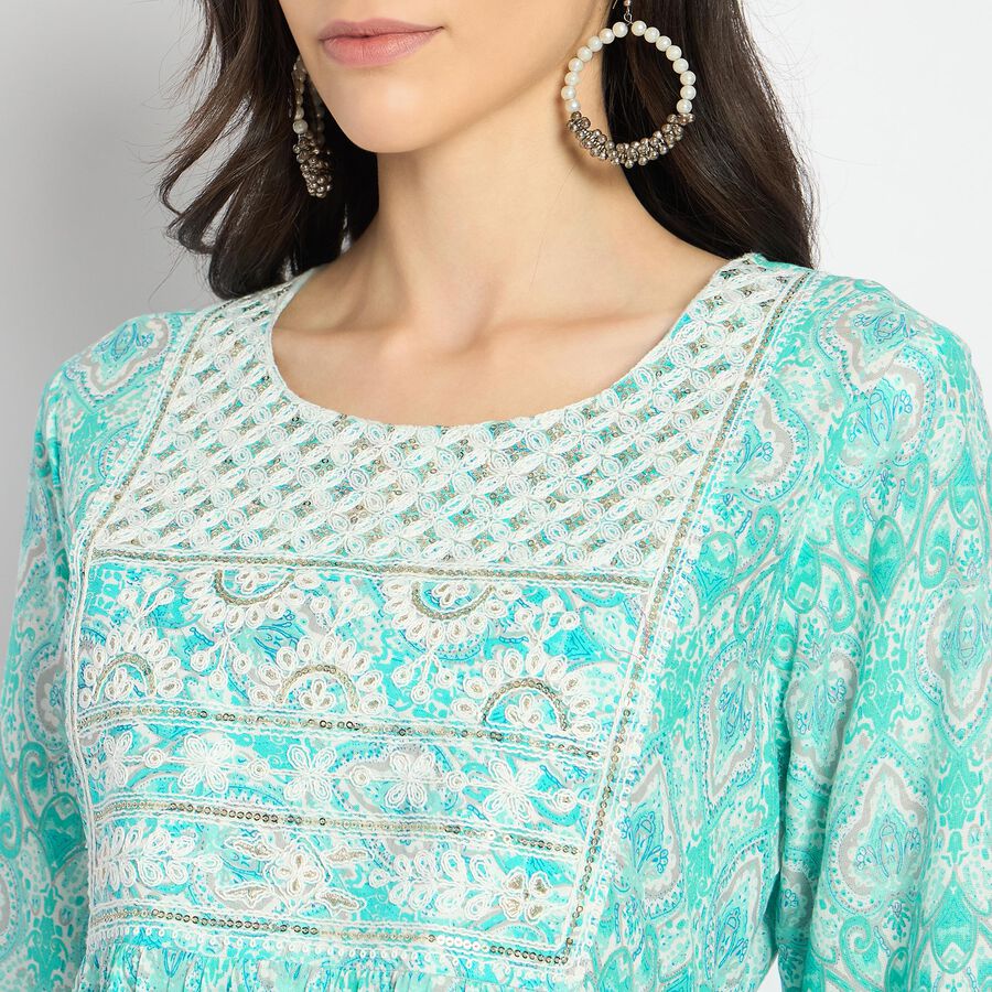 Ladies' Ethnic Set , Aqua, large image number null