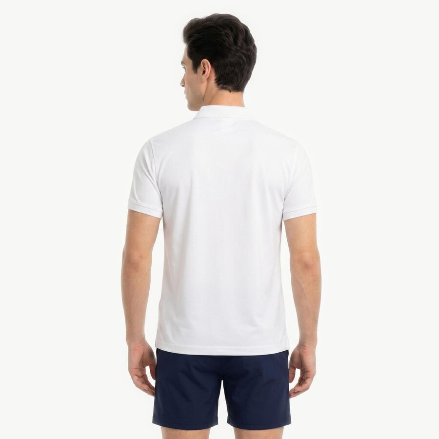 Men's White Round Neck Regular Drifit T-Shirt, सफ़ेद, large