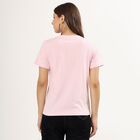 Ladies' 100% Cotton Round Neck T-Shirt , Pink, small image number null