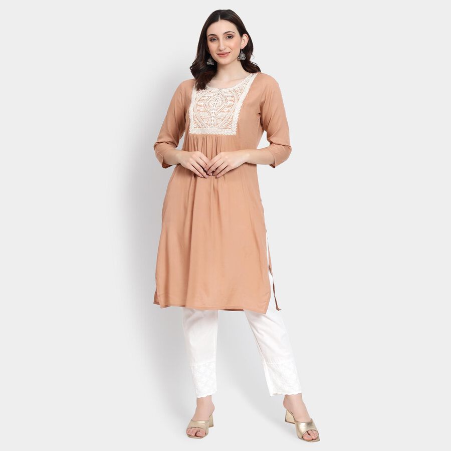 Ladies' Kurta , Khaki, large image number null