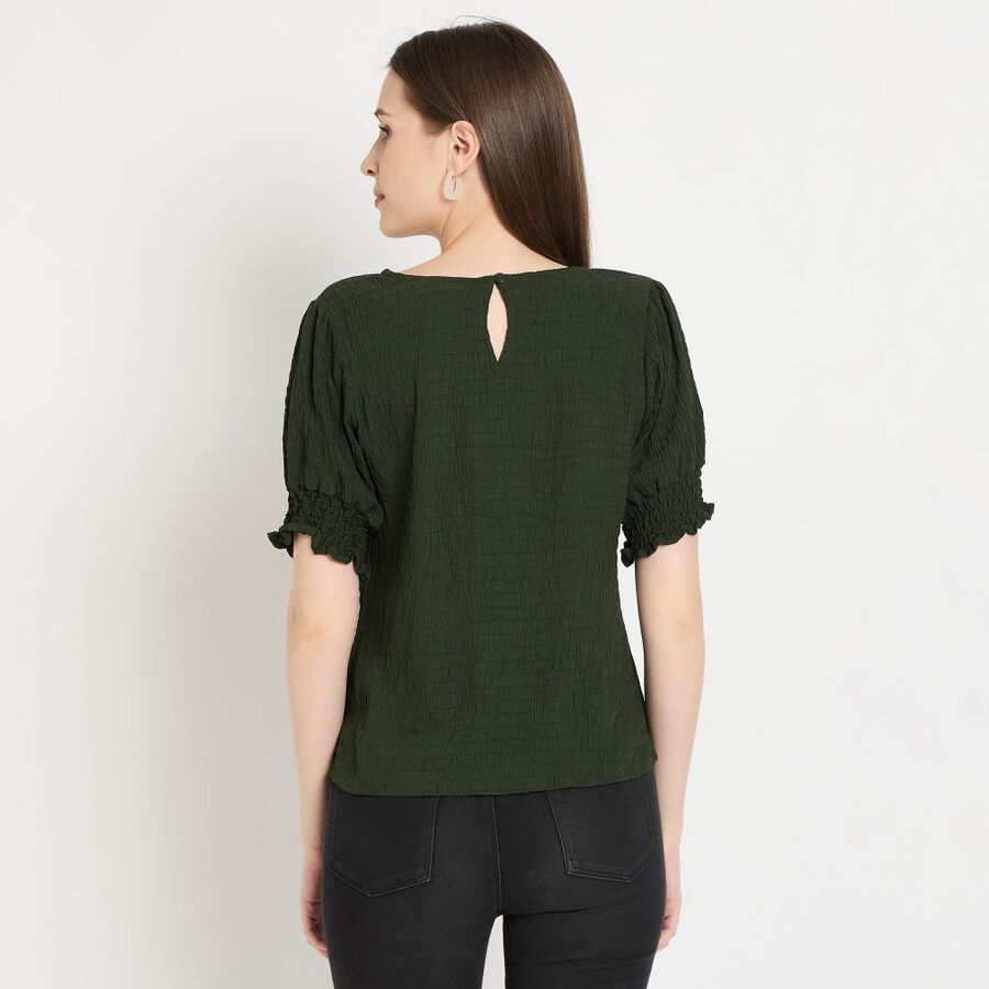 Ladies' Top, गहरा हरा, large image number null