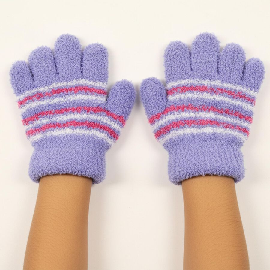 Girls' Gloves, लाइलेक, large image number null