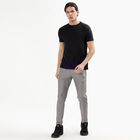 Men's Black Crew Neck Athleisure Drifit T-Shirt, Black, small