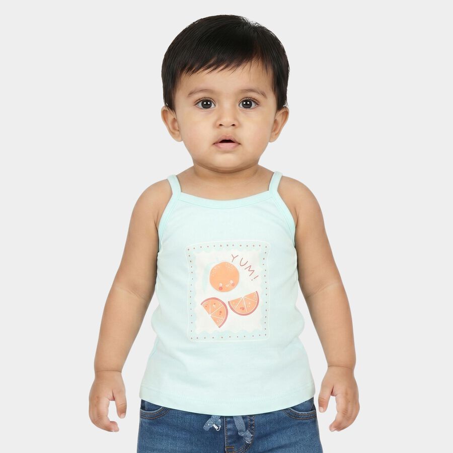 Infants' Vest, Aqua, large