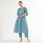 Ladies' Ethnic Set, टील ब्लू, small image number null