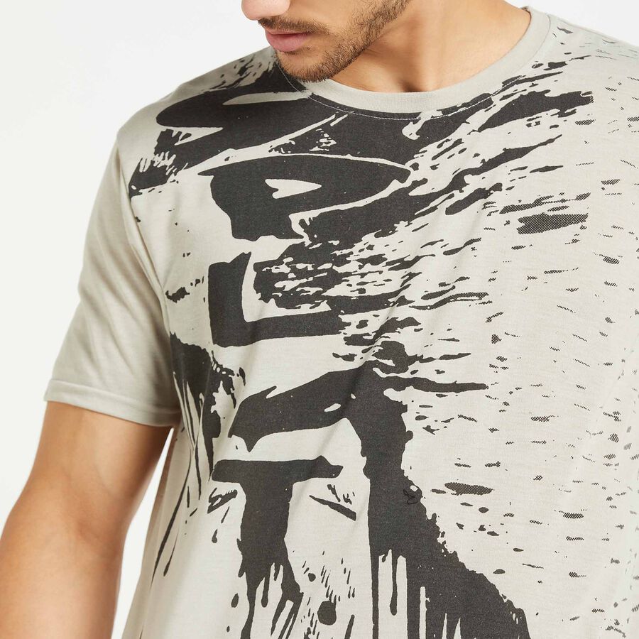 Round Neck T-Shirt, Light Grey, large image number null