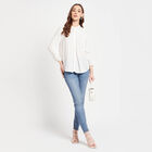 Embellished Full Sleeve Shirt, Off White, small image number null