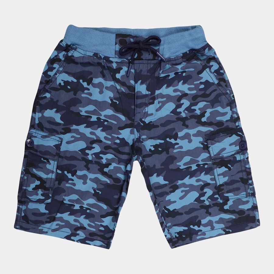 Boys Cotton Bermuda, Mid Blue, large image number null