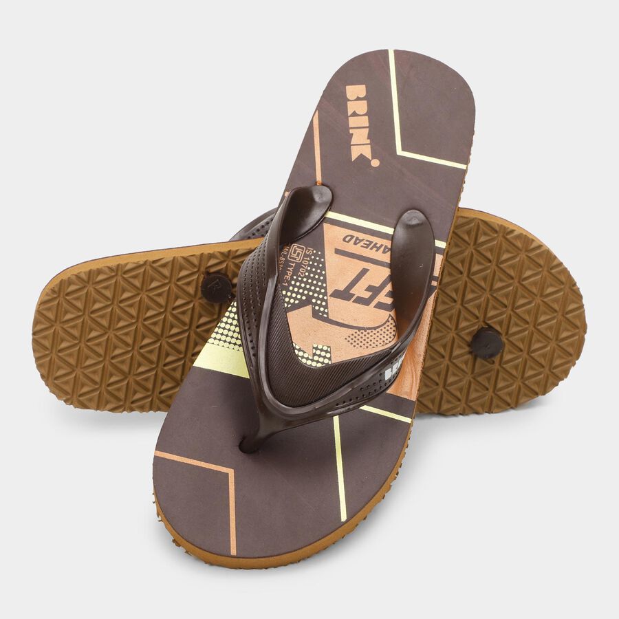 Men's Slipper, भूरा, large image number null