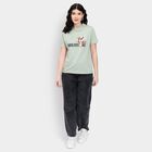 Ladies' Round Neck T-Shirt , हल्का हरा, small
