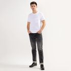 Men's Five Pocket Slim Fit Jeans , Light Grey, small image number null