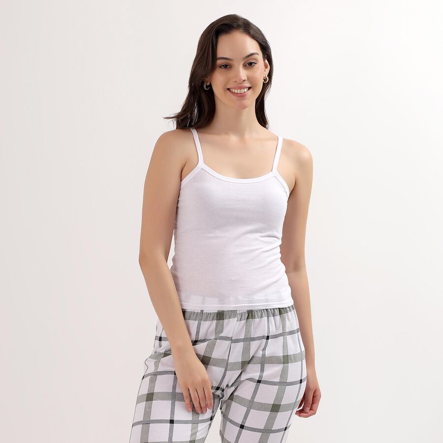 Ladies' 100% Cotton Slips, White, large image number null