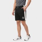 Men's Black Regular Fit Side-Panel Bermuda Shorts, Black, small