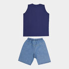 Boys Cotton Baba Suit, Navy Blue, small image number null