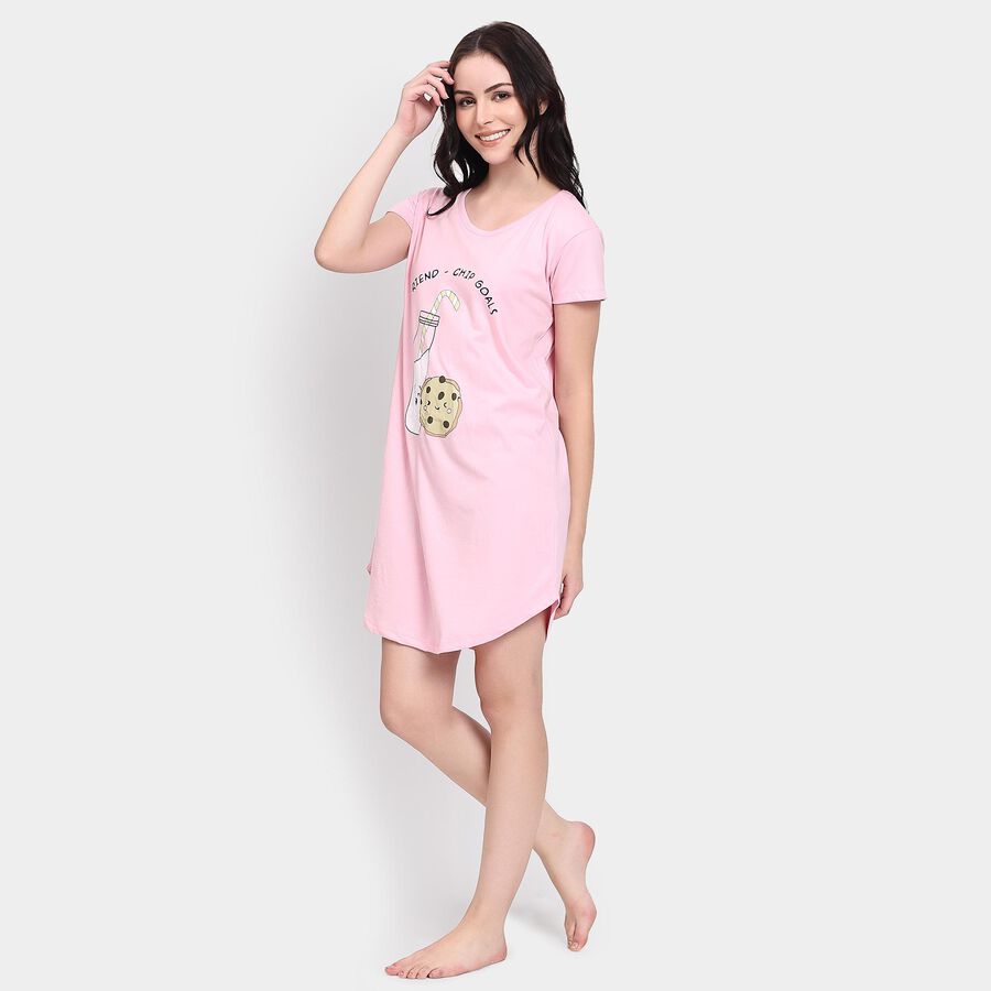 Ladies' Nighty, Light Pink, large image number null