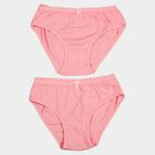 Girls Pink Regular Fit Solid Panty, गुलाबी, small