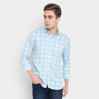 Checks Cotton Casual Shirt, Light Blue, small image number null