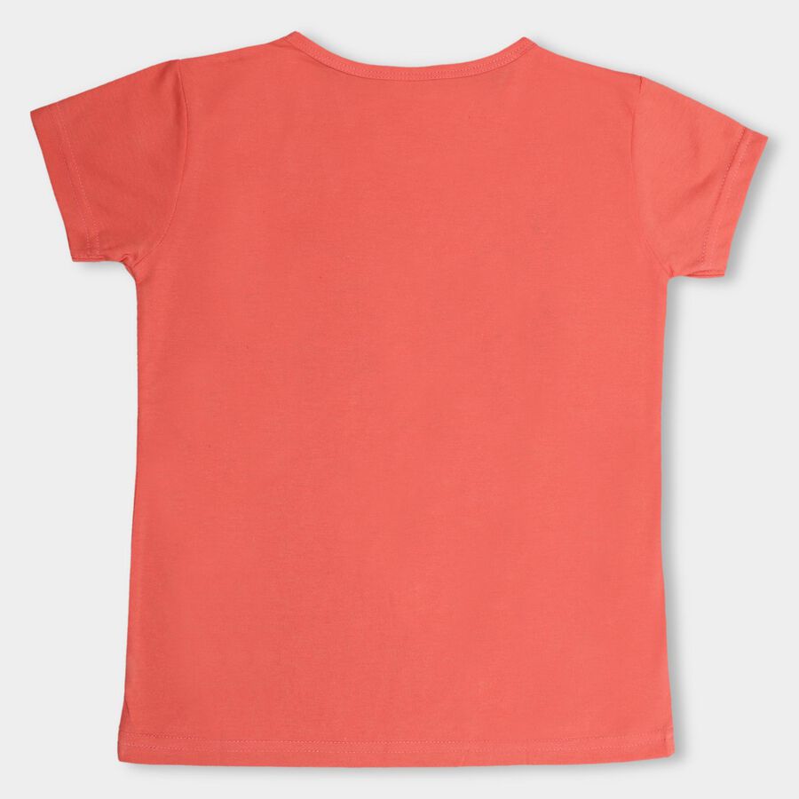 Girls' T-Shirt , मूँगा (कोरल), large image number null