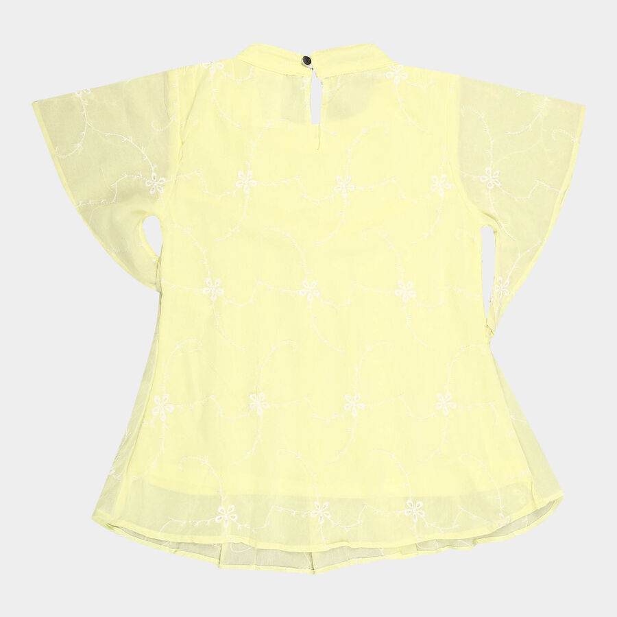 Girls All Over Print T-Shirt, Yellow, large image number null