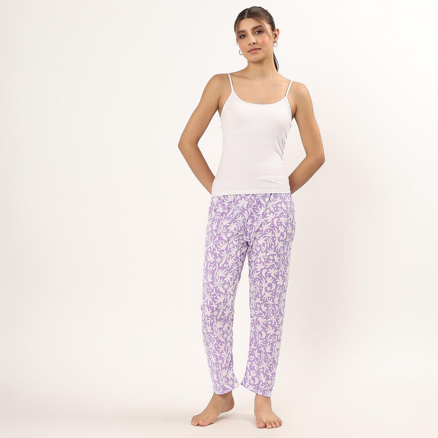 Ladies' Full Length Pyjama , Lilac, large image number null